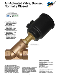 Thumbnail of document Data Sheet - AAV-1015 2-Way, NC, Pilot Operated, Bronze Valve